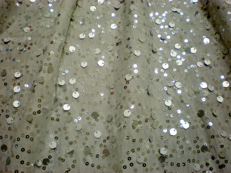 7.White-Silver Jazz Sequins